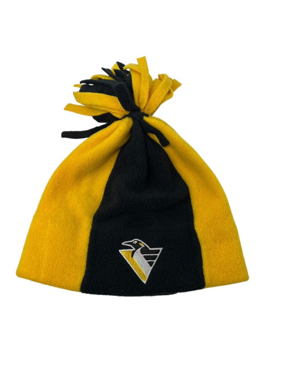 Pittsburgh Penguins Vintage Beanie Hat Ski Cap 90's Retro Drew Pearson Fringe